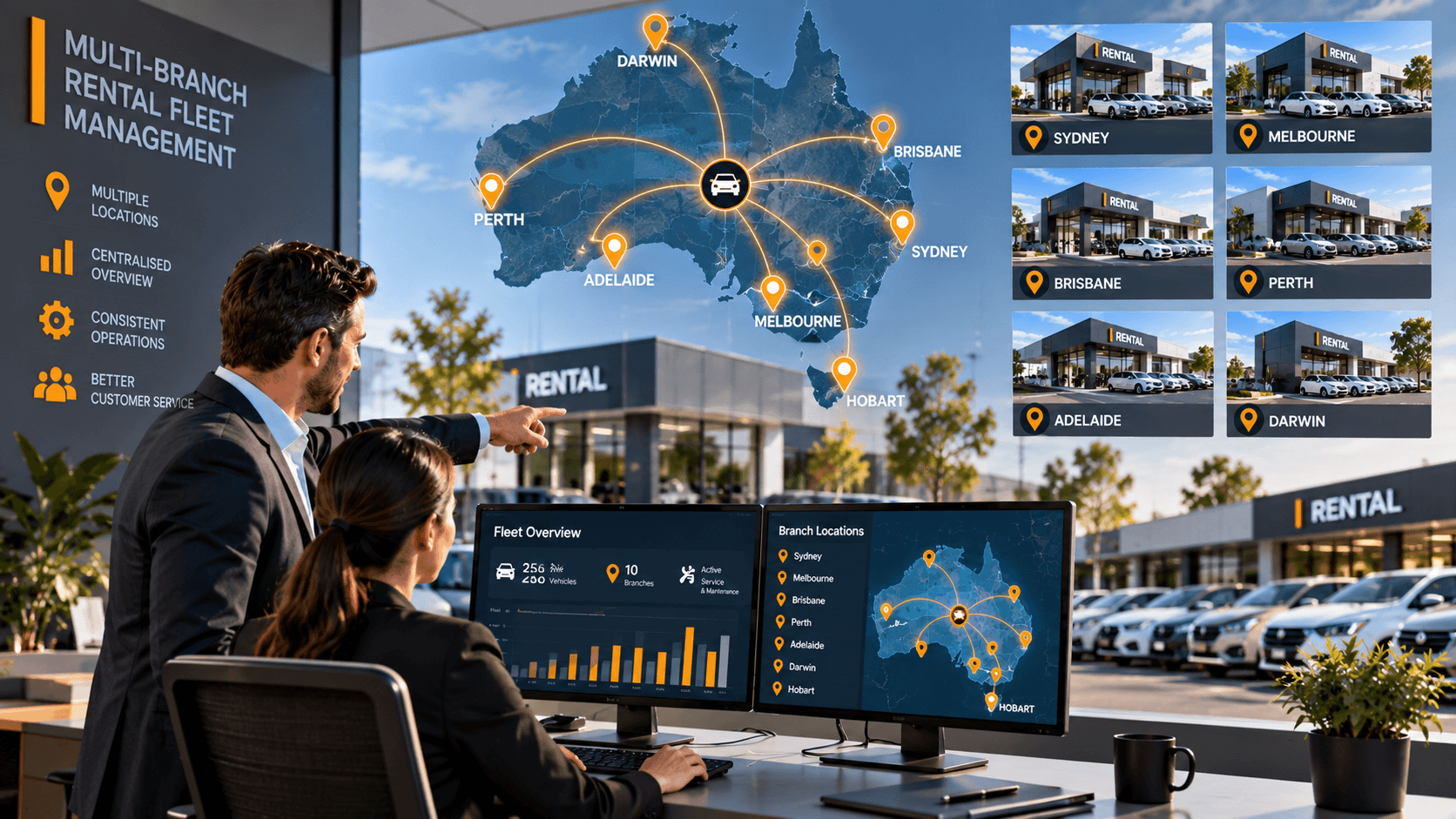Multi-Branch Rental Operations fleet operation