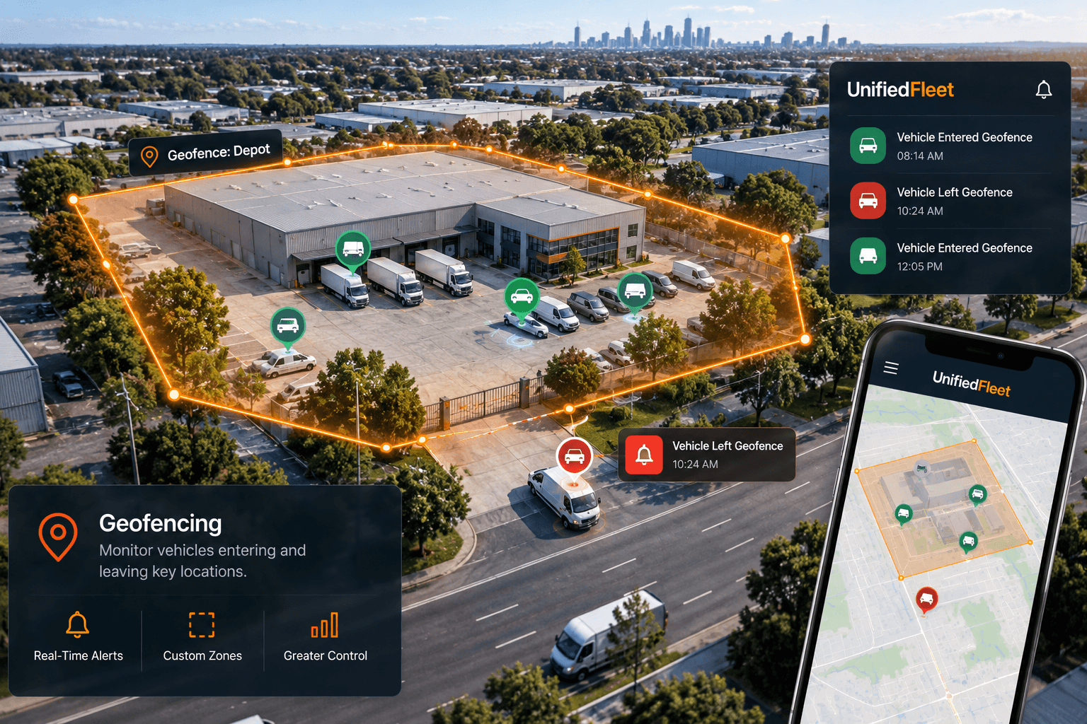 Vehicle geofence monitoring
